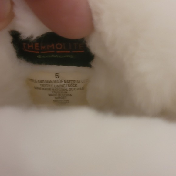 Cat & Jack Light Pink & White Frankie Unicorn Toddlers Winter Boots sz 5 - Picture 11 of 13